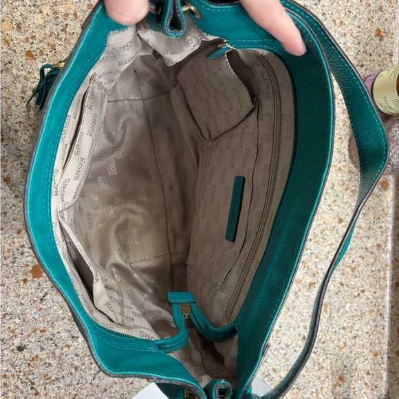 Teal Michael kors leather shoulder bag - Picture 3 of 6